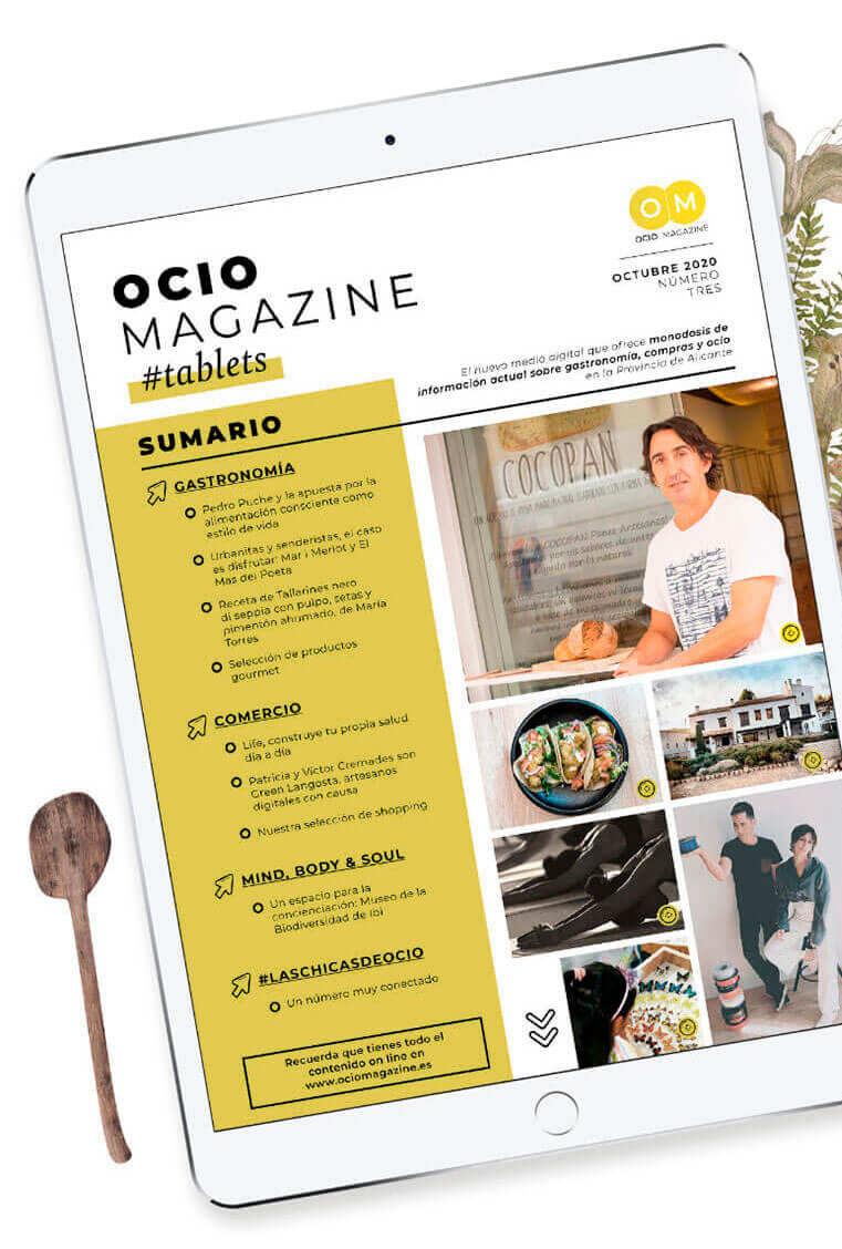 Portada de revista con retrato de Pedro Puche panadero y gerente de Cocopan
